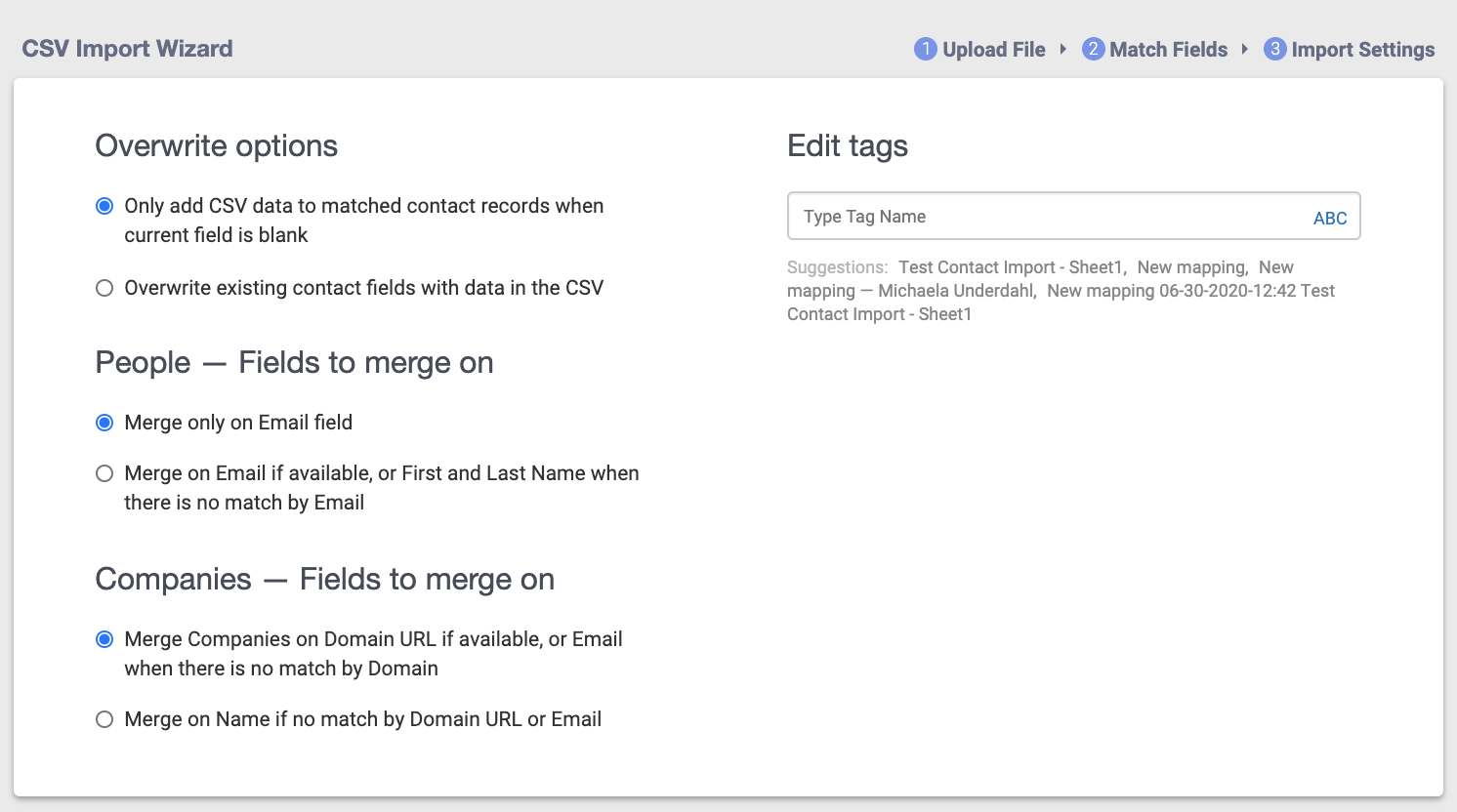 nimble csv import wizard