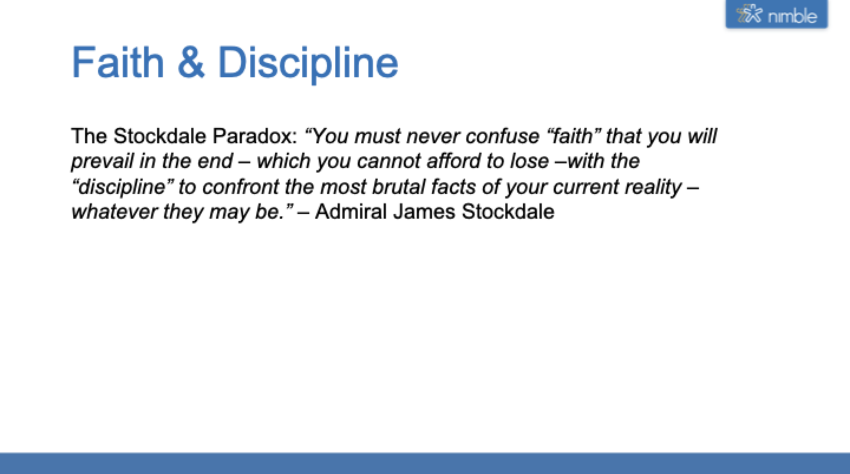 the stockdale paradox