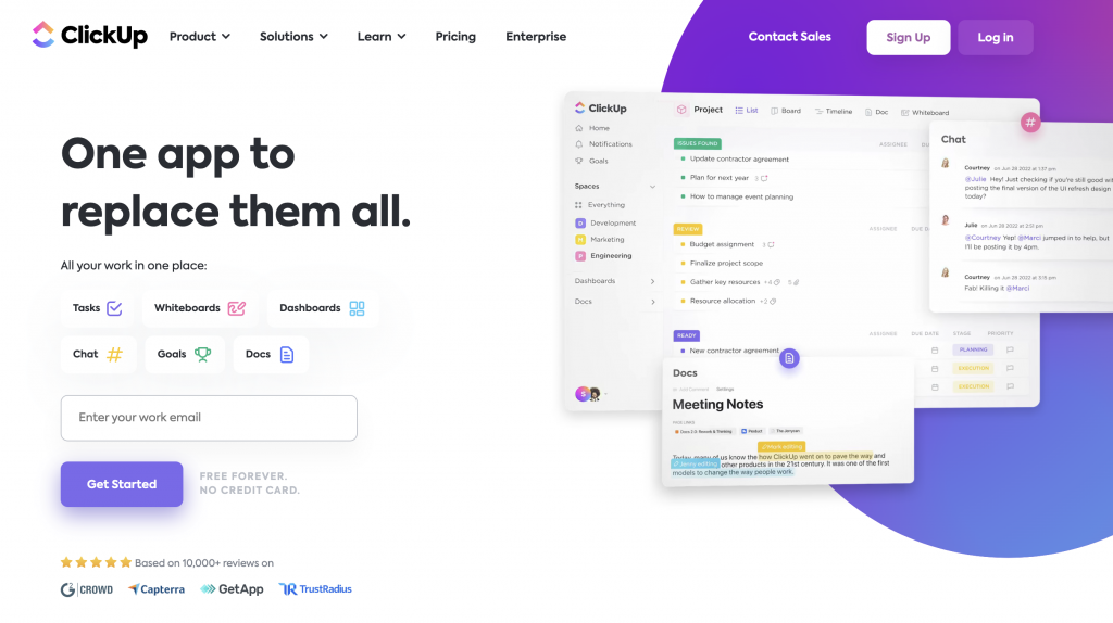 ClickUp project management software