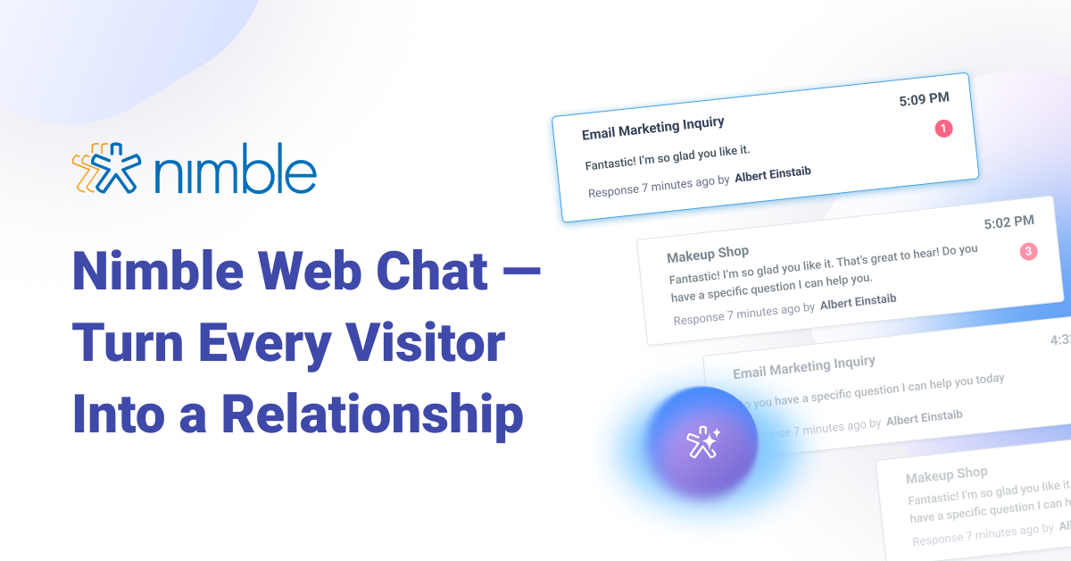 Your Website’s Quietest Conversations Just Got Loud — Nimble Web Chat Is Live