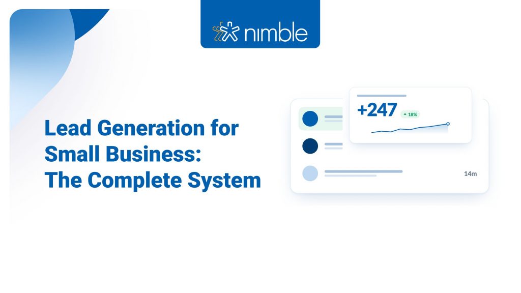 Small business owner managing lead generation pipeline in a CRM